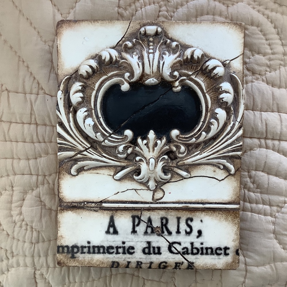 Sid Dickens Memory Block T123 French Crest Retired Wall Tile Decor
